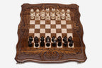 Large Classic Beech Chess and Backgammon Set II