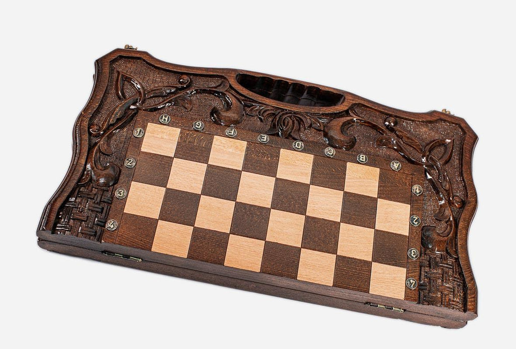 Ornamental Rosette chess and backgammon set - view 4