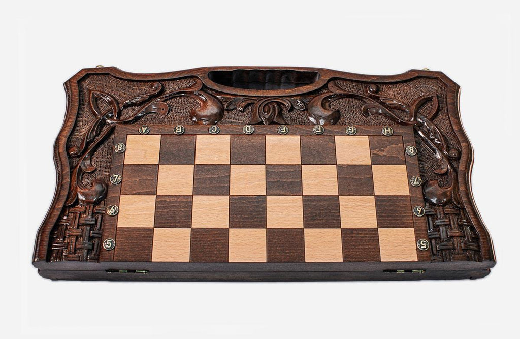 Ornamental Rosette chess and backgammon set - view 3