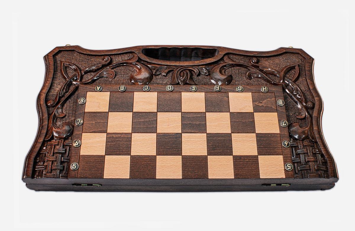 Ornamental Rosette chess and backgammon set - view 3