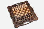 Ornamental Rosette chess and backgammon set - view 5