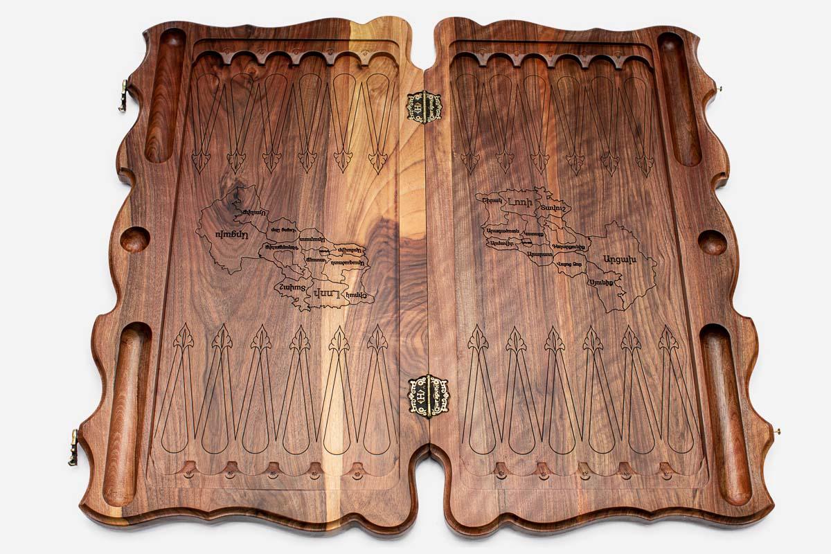 Ararat backgammon open playing surface