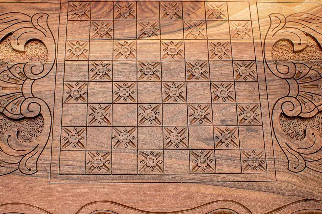 Armenian Mount Ararat wooden backgammon board