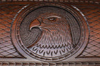 Eagle backgammon checkers and dice