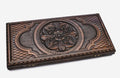 Armenian ornament backgammon board carved edge to edge