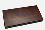 Minimalist smooth wooden backgammon board