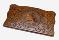 Backgammon Set Ship II - handmade wooden backgammon board