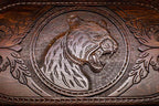 Backgammon Set Tiger II - handmade wooden backgammon board