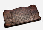Backgammon Set Bull - handmade wooden backgammon board