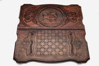 Backgammon Set Bull - handmade wooden backgammon board