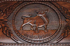 Backgammon Set Bull - handmade wooden backgammon board