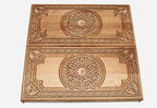 Armenian Backgammon Set - Ornaments XXIII - handmade wooden backgammon board