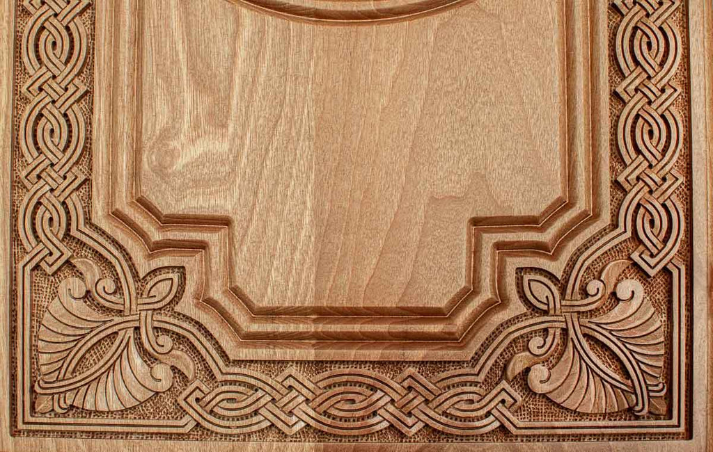 Armenian Backgammon Set - Ornaments XXIII - handmade wooden backgammon board