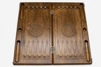Armenian Backgammon Set - Ornaments XXI - handmade wooden backgammon board