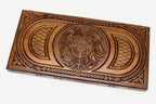 Armenian Backgammon Set - Coat of Arms V - handmade wooden backgammon board