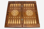 Armenian Backgammon Set - Coat of Arms V - handmade wooden backgammon board