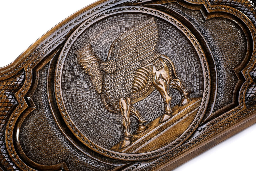 Backgammon Board - Assyrian Coat of Arms - Unumperfectus
