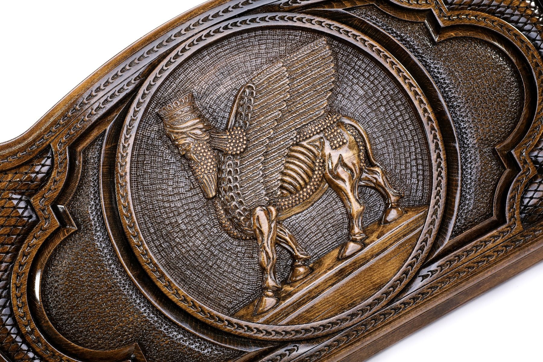 Backgammon Board - Assyrian Coat of Arms - Unumperfectus