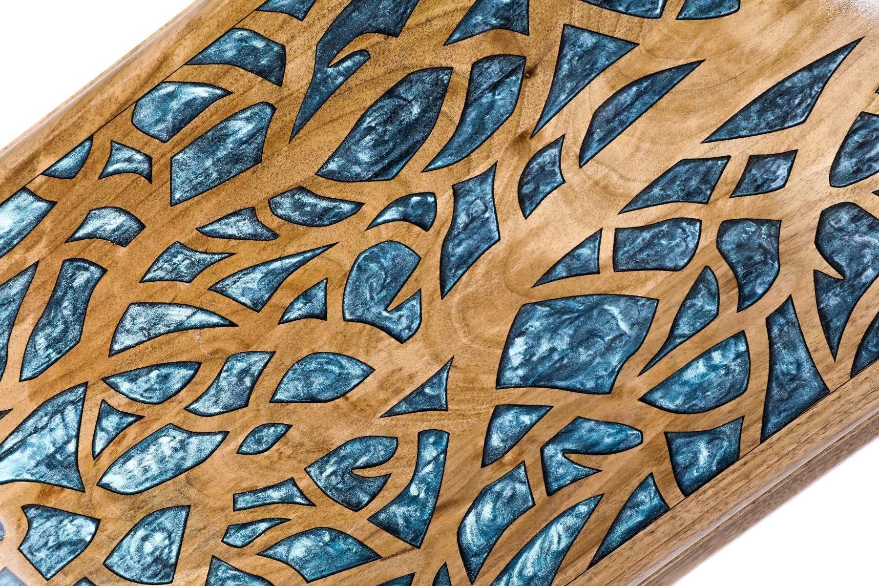 Epoxy Backgammon Set - Tree - Unumperfectus