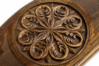 Handcrafted wooden ornamental backgammon set – premium two-sided luxury board game