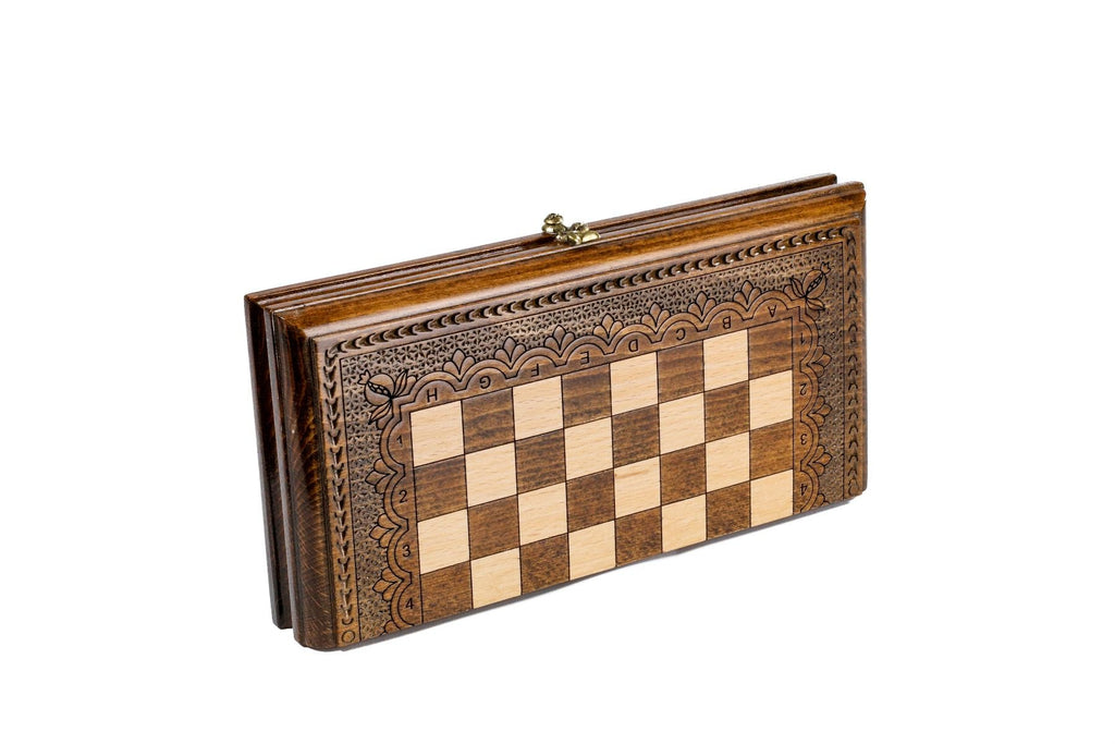 Classic Wooden Chess & Backgammon Board - Unumperfectus