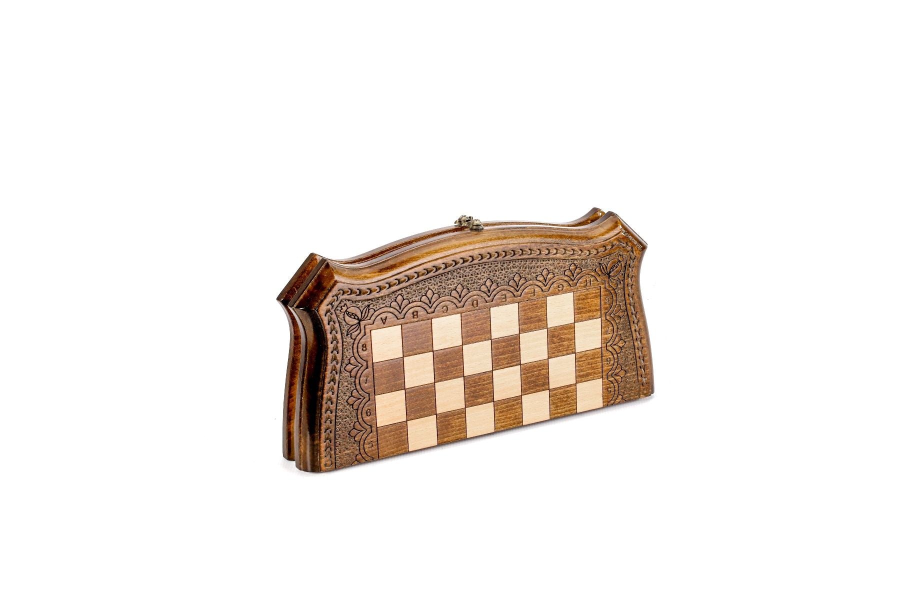 Carved Chess Set Contour Outline 30 cm | 11.8" - Unumperfectus