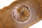 Eternity Classic backgammon board - close-up of the carved design