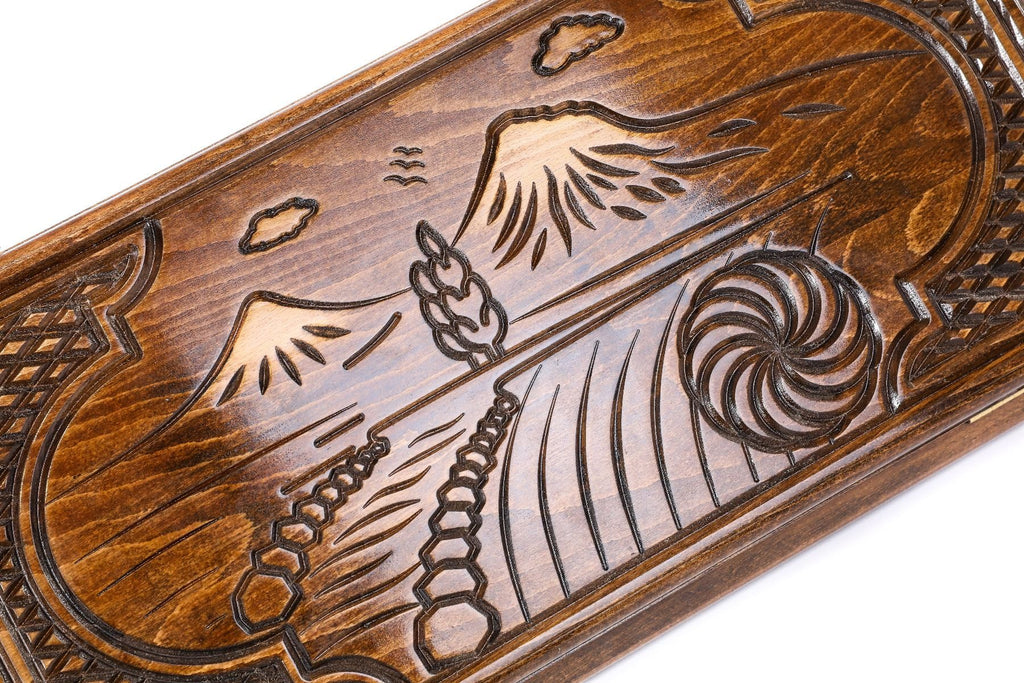 Armenian Classic Backgammon Board With Ararat 23.6" | 60 cm