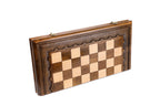 Classic Design chess set - close-up of hand-carved chess pieces