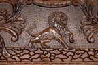 Side view of the folded board with its carry handle