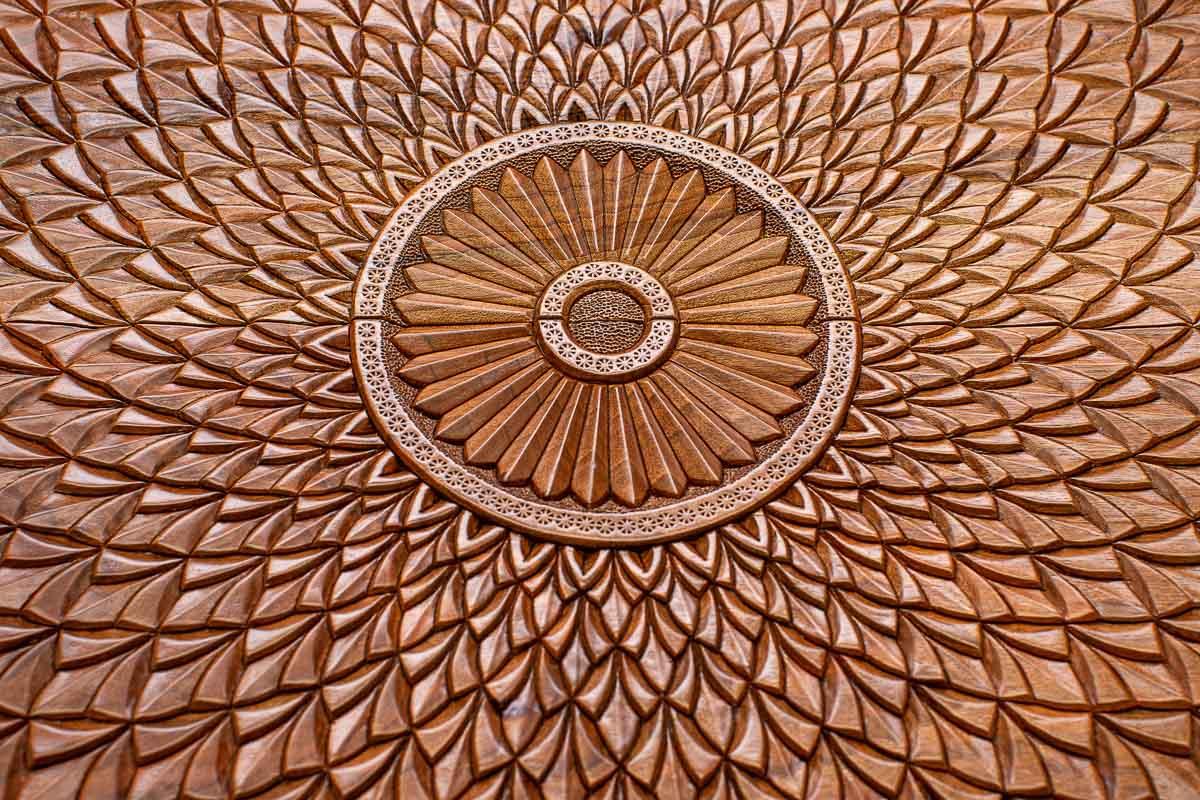 Detail of a corner rosette