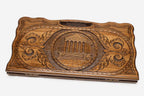 Armenian Backgammon Set - Garni II - handmade wooden backgammon board