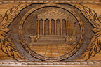 Armenian Backgammon Set - Garni II - handmade wooden backgammon board
