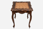 Carved chess table - view 3