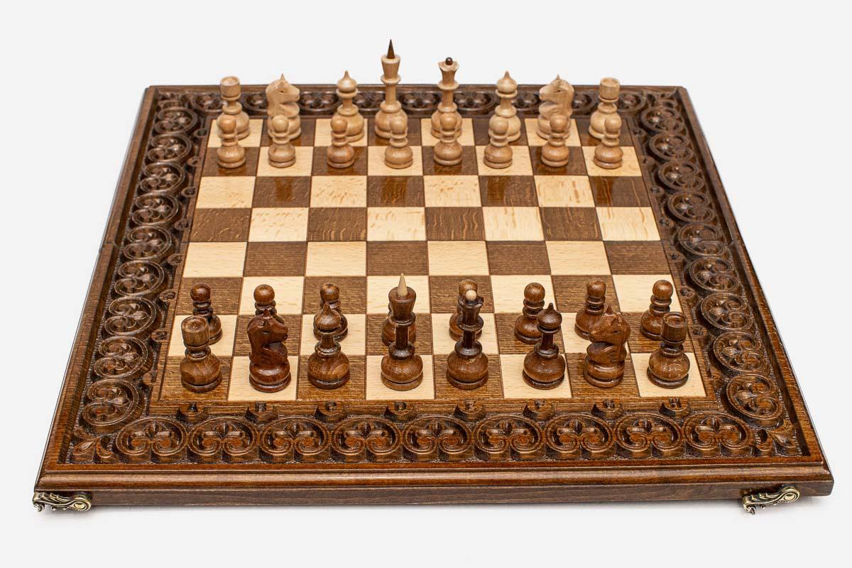 Carved chess set - view 4