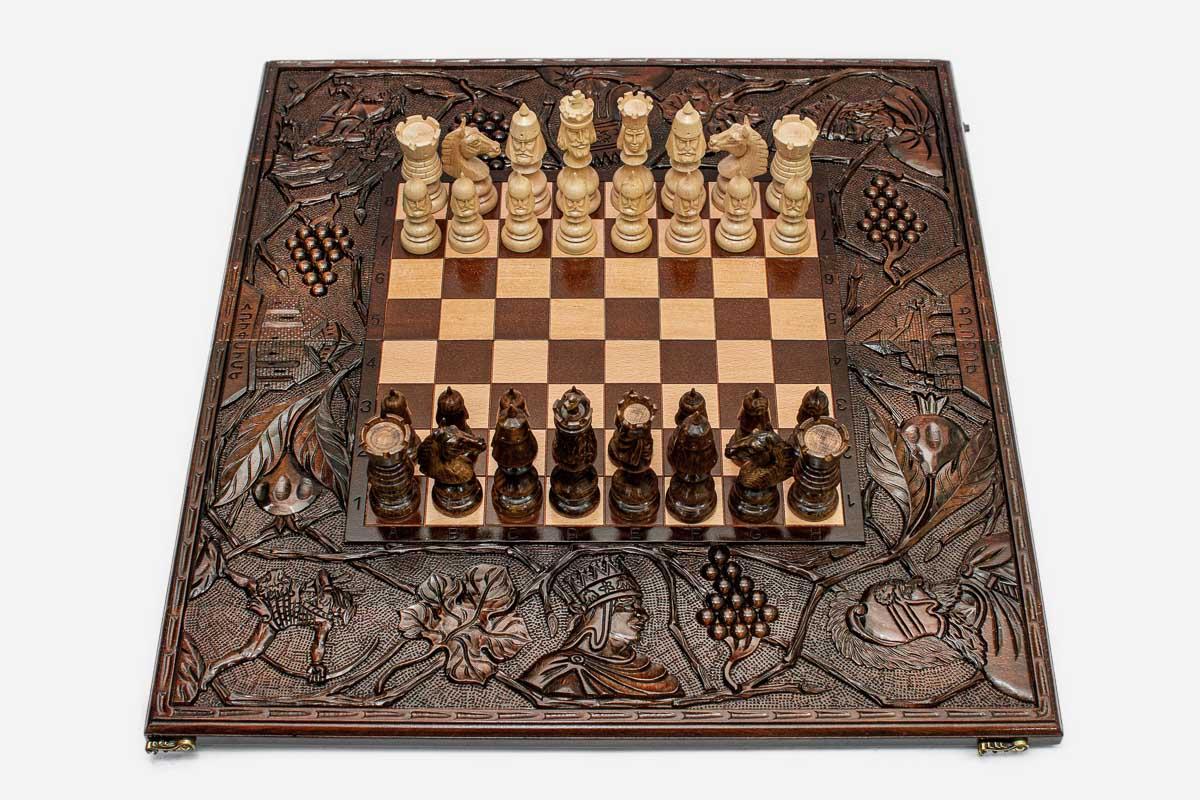 Kings Beech Chess Set