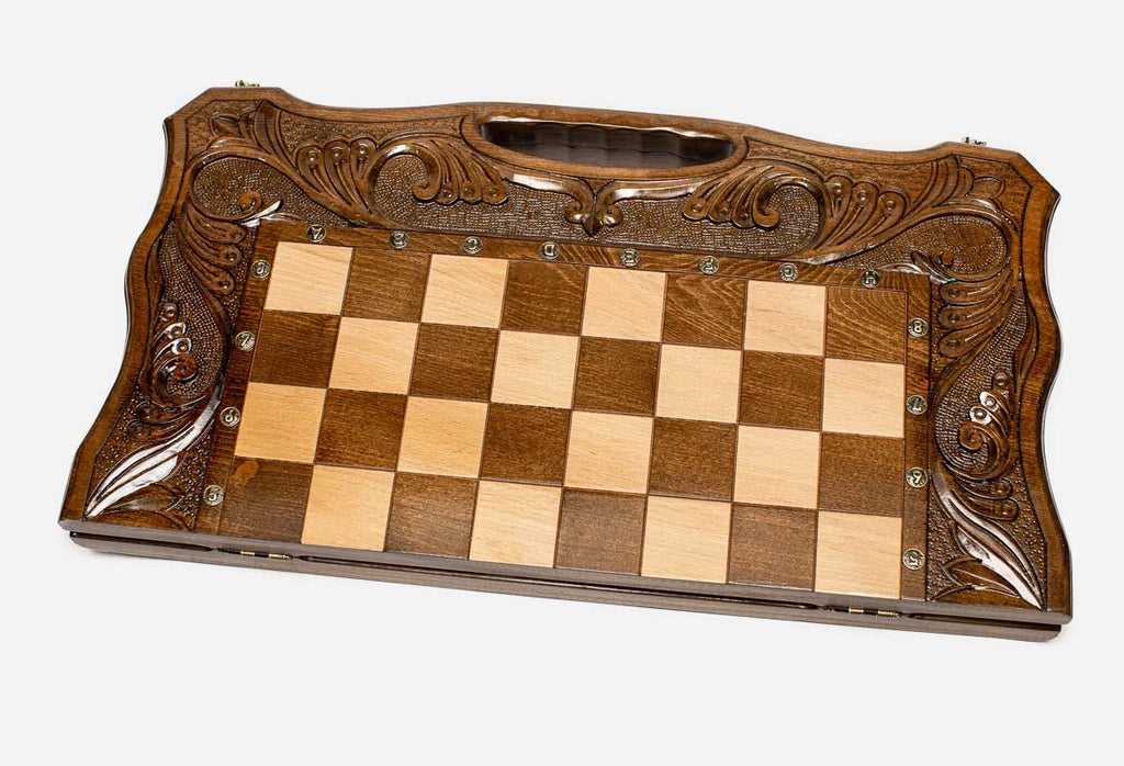 Ornamental Rosette chess and backgammon set - view 4