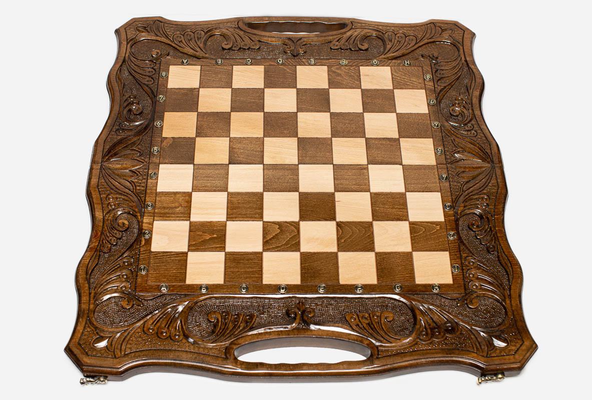 Ornamental Rosette chess and backgammon set - view 3