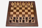 Classic Beech Chess Set with Bronze Pieces