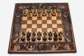Eternity Beech Chess Set with Bronze Pieces