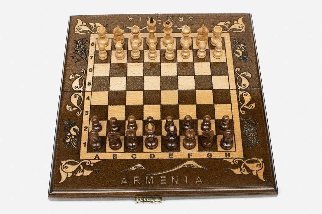 Compact Mount Ararat Beech Chess Set II