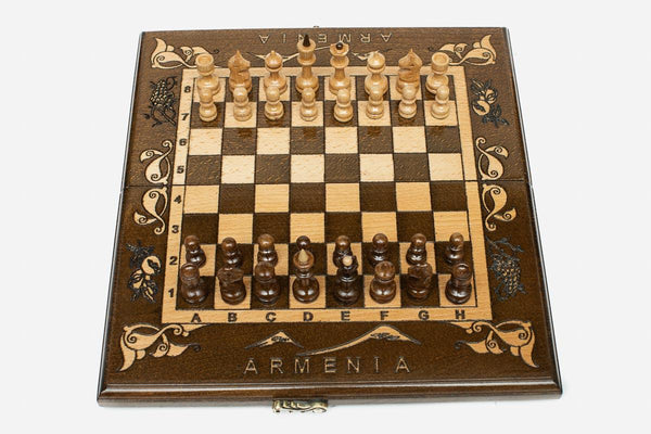 Compact Mount Ararat Beech Chess Set II