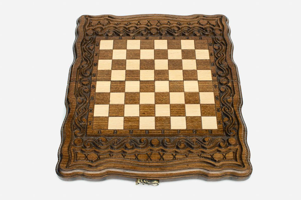 Ornamental Rosette chess set - view 3