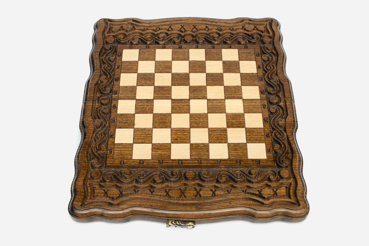 Ornamental Rosette chess set - view 3