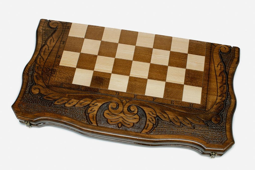 Ornamental Rosette chess set - view 4