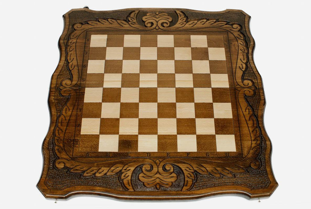 Ornamental Rosette chess set - view 3