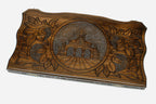 Armenian Backgammon Set - St. Gayane Church - handmade wooden backgammon board