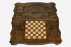 Armenian Backgammon Set - St. Gayane Church - handmade wooden backgammon board