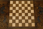 Armenian Backgammon Set - St. Gayane Church - handmade wooden backgammon board