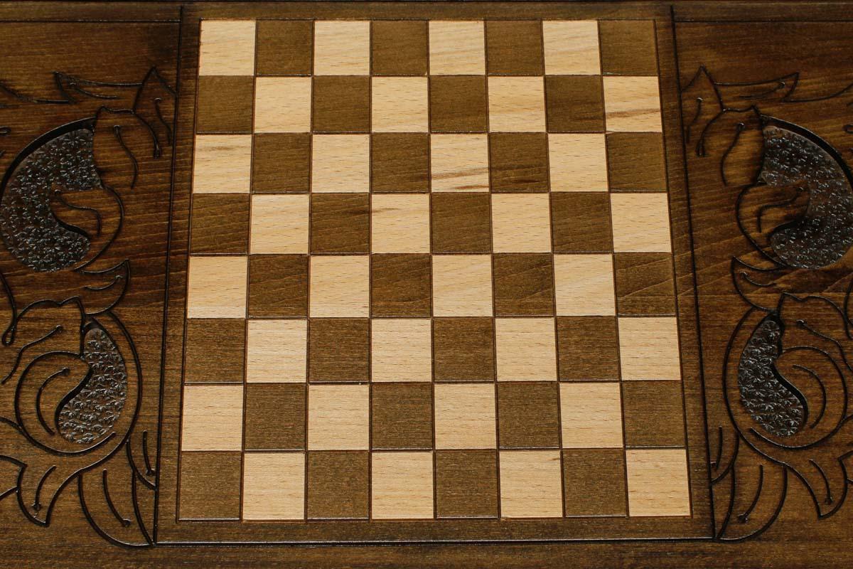 Armenian Backgammon Set - St. Gayane Church - handmade wooden backgammon board